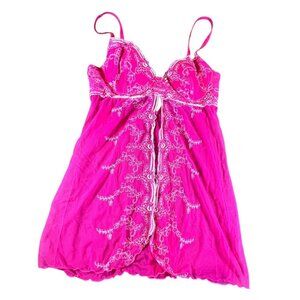 Rampage Pink Floral Babydoll Tank Top
